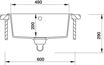 Granstone Sink, Häfele, HS19-GEN1S60