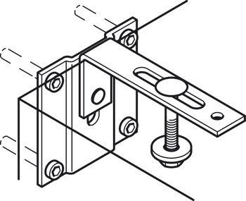 Bed/Desk combi fitting, Häfele Tavoletto